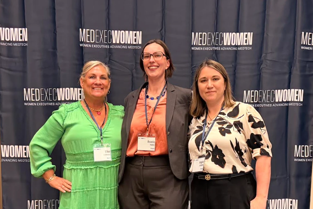 Angela Johnson at the MedTech Executive Women's Conference, where she sponsors and mentors the next generation of women speakers